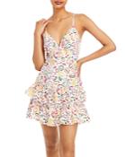 Aqua Fruit Print Tiered Mini Dress - 100% Exclusive