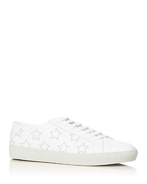 Saint Laurent Women's Sl/06 Star Lace Up Sneakers