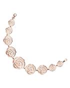 Tous 18k Rose Gold-plated Sterling Silver Rosa De Abril Link Bracelet