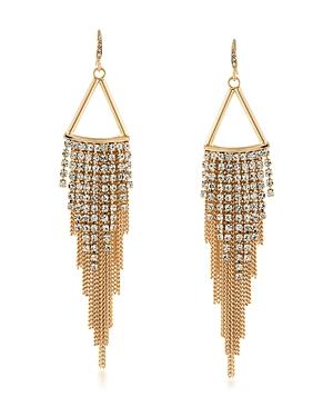 Abs By Allen Schwartz Embellished Chain Drop Earrings