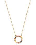 Bloomingdale's Rainbow Sapphire Circle Pendant Necklace In 14k Yellow Gold, 18 - 100% Exclusive