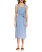 B Collection By Bobeau Shirred Strap Dress