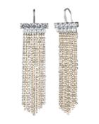 Carolee Symmetrical Chain Fringe Earrings