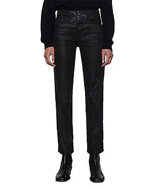 Frame Le Sylvie Jeans In Coated Noir