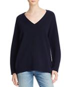 T By Alexander Wang Wool-cashmere V-neck Sweater