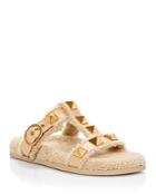 Valentino Garavani Women's Roman Stud Shearling Lined Slides