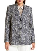 Marina Rinaldi Plus Cadice Tailored Tweed Blazer