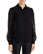 T Tahari Illusion Sleeve Shirt