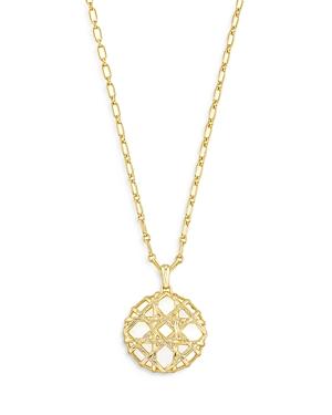 Kendra Scott Natalie White Mussel Overlay Pendant Necklace, 30-32