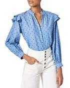 Joie Idonia Ruffled Cotton Button-up Shirt