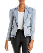 Generation Love Sutton Double Breasted Button Font Denim Jacket