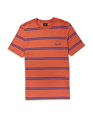 Ps Paul Smith Happy Face Logo Striped Tee