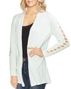 Vince Camuto Cutout-sleeve Open Cardigan
