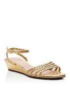 Kate Spade New York Valencia Metallic Braided Wedge Sandals - 100% Exclusive