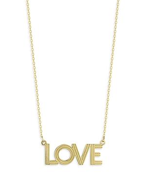 Bloomingdale's Love Pendant Necklace In 14k Yellow Gold, 18 - 100% Exclusive