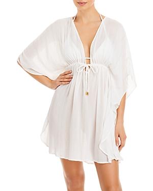 Aqua Swim Metallic Stripe Caftan Swim Cover Up - 100% Exclusive