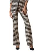 Alice And Olivia Houndstooth Print Slim Fit Pants