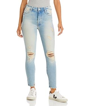 Mother Easy Does It High Rise Ankle Jeans In Say Amen