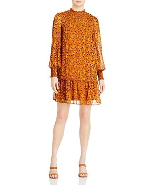 Karl Lagerfeld Paris Chiffon Dropped Waist Mini Dress