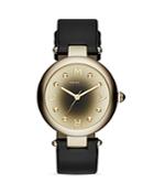 Marc By Marc Jacobs Dotty Leather Strap Watch, 34mm