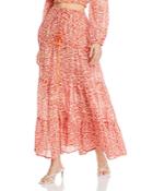 Poupette St. Barth Tiered Floral-print Skirt