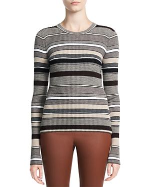Theory Striped Long Sleeve Top