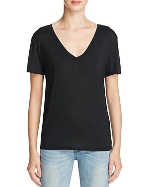 Halston Heritage Solid V-neck Tee - Compare At $95
