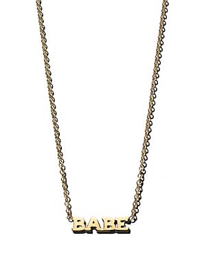 Zoe Chicco 14k Yellow Gold Itty Bitty Babe Necklace, 16