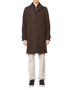 Officine Generale Italian Prince Of Wales Wool Coat