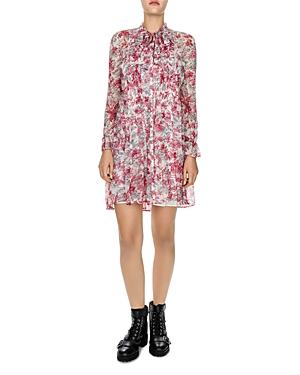 The Kooples Lili Of The Valley Floral-print Silk Dress