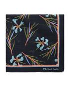 Paul Smith Floral & Grass Silk Pocket Square