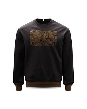 Mcq Front Embroidered Sweatshirt