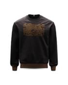 Mcq Front Embroidered Sweatshirt