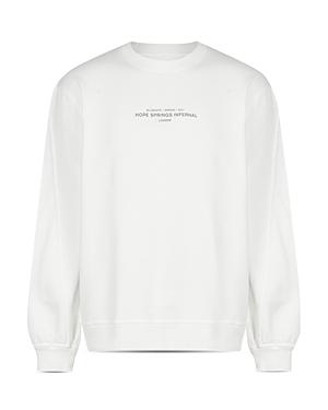 Allsaints Hadean Cotton Logo Print Relaxed Fit Crewneck Sweatshirt