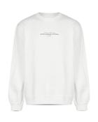 Allsaints Hadean Cotton Logo Print Relaxed Fit Crewneck Sweatshirt