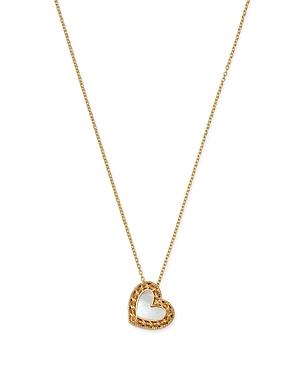 Bloomingdale's Mother Of Pearl Heart Pendant Necklace In 14k Yellow Gold, 18 - 100% Exclusive