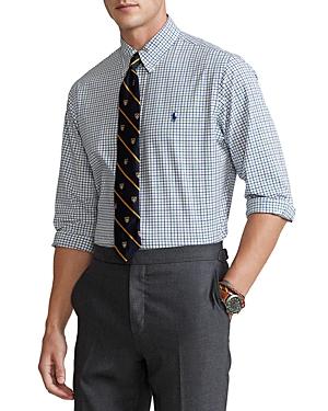 Polo Ralph Lauren Cotton Stretch Poplin Check Classic Fit Button Down Shirt