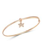 Dodo Starfish Charm Brown Diamond Bangle Bracelet