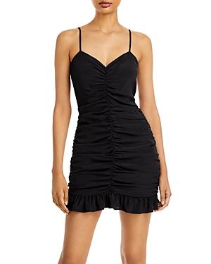 Aqua Ruched Mini Dress - 100% Exclusive