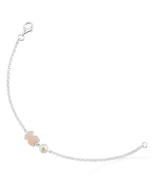 Tous Pink Opal Bear Chain Bracelet
