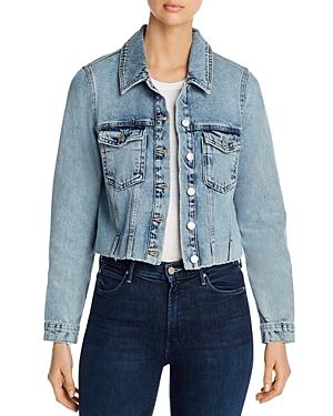 Vero Moda Cropped Jean Jacket In Light Blue