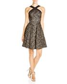 Abs By Allen Schwartz Lace Fit And Flare Dress