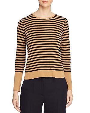 Eileen Fisher Petites Striped Crop Sweater
