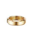 David Yurman Men's 18k Yellow Gold Beveled Polished Band