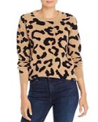Madeleine Thompson Grumpy Leopard Print Cashmere Sweater