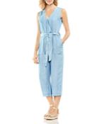 Vince Camuto Chambray Cropped Jumpsuit