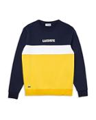 Lacoste Cotton Blend Color Block Regular Fit Sweatshirt