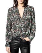 Zadig & Voltaire Tink Kaleidoscope Print Blouse