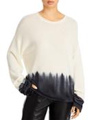 Atm Anthony Thomas Melillo Dip Dye Wool Blend Sweater