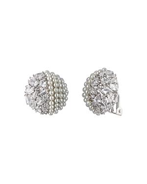 Carolee Pave Clip-on Earrings